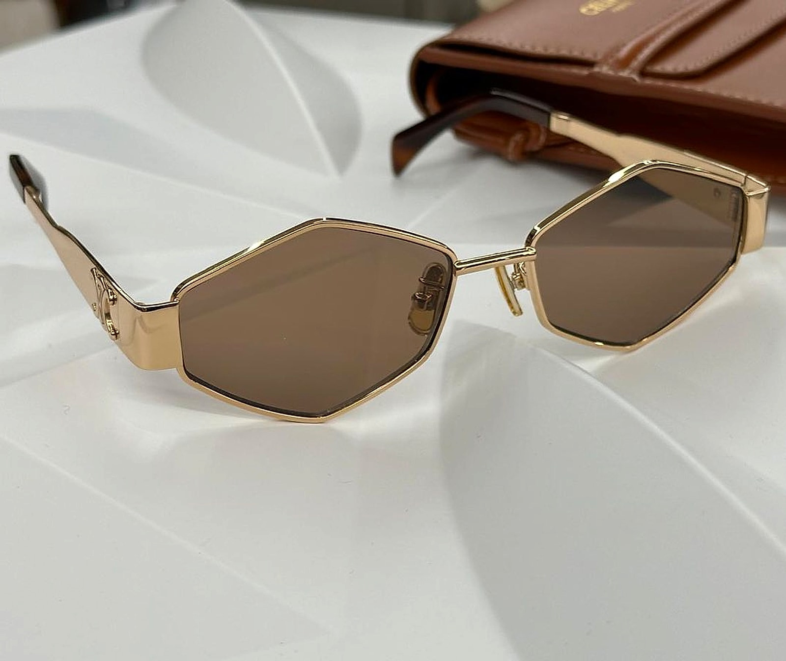 Celine Diamond CL4025U Brown Gold